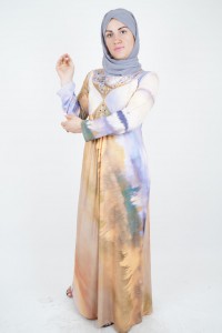 Digital Design Long Dress