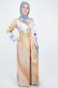 Digital Design Long Dress