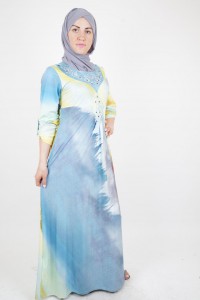 Digital Design Long Dress