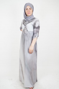 Digital Design Long Dress