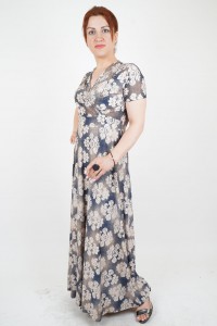 Short sleeve flower dress