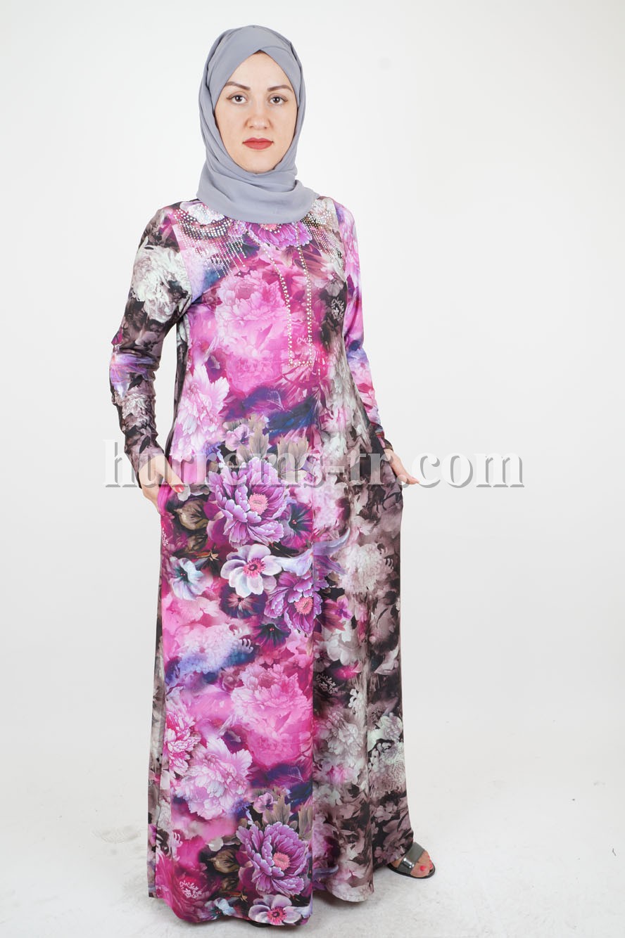 3D-Design flowered dress