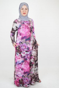 3D-Design flowered dress