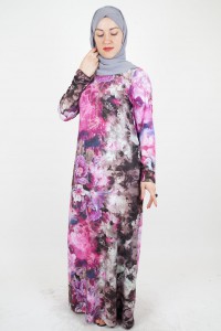 3D-Design flowered dress