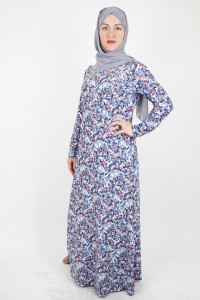 Flowered hijab dress
