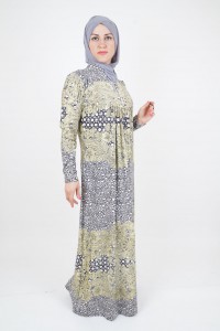 buttoned hijab dress