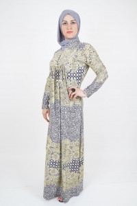 buttoned hijab dress