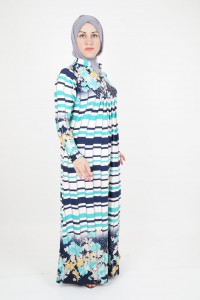 buttoned hijab dress
