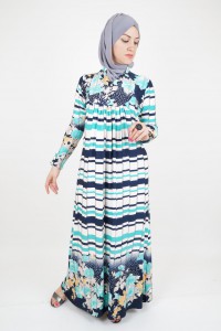 buttoned hijab dress