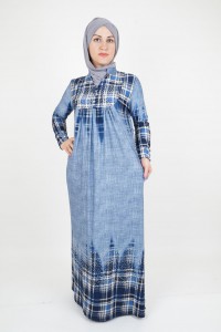 buttoned hijab dress