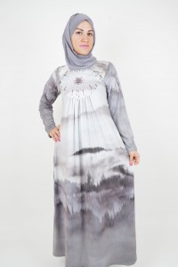 3D-Design hijab dress