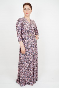 Цветное платье из хиджаба