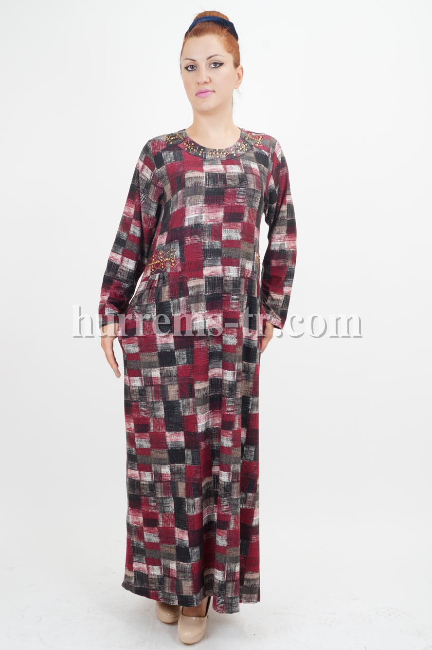 Модное платье с рисунком акварель от Hurrems Feride 